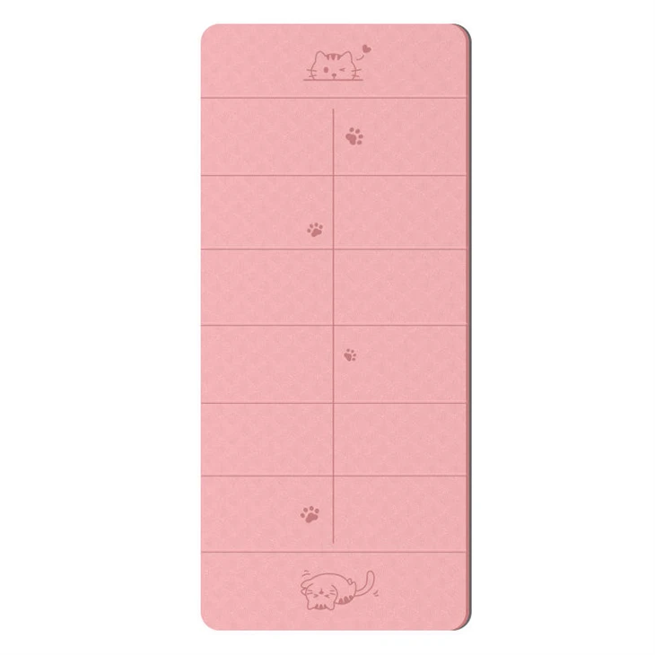 CHOOYOU Foldable Yoga Mat Posture Guidance Line Portable